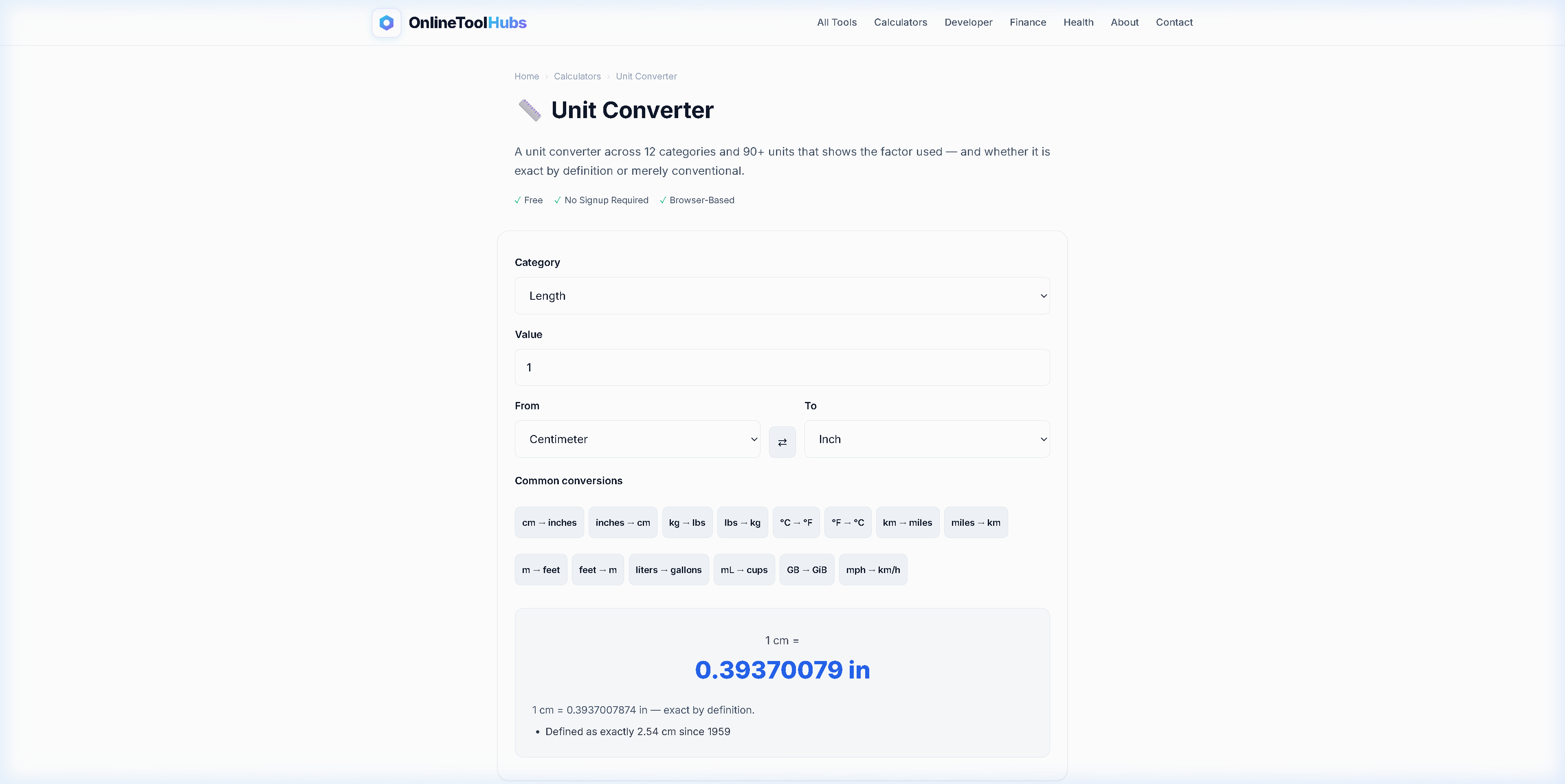 Free Unit Converter Online — Length, Weight, Temperature, Volume & Speed
