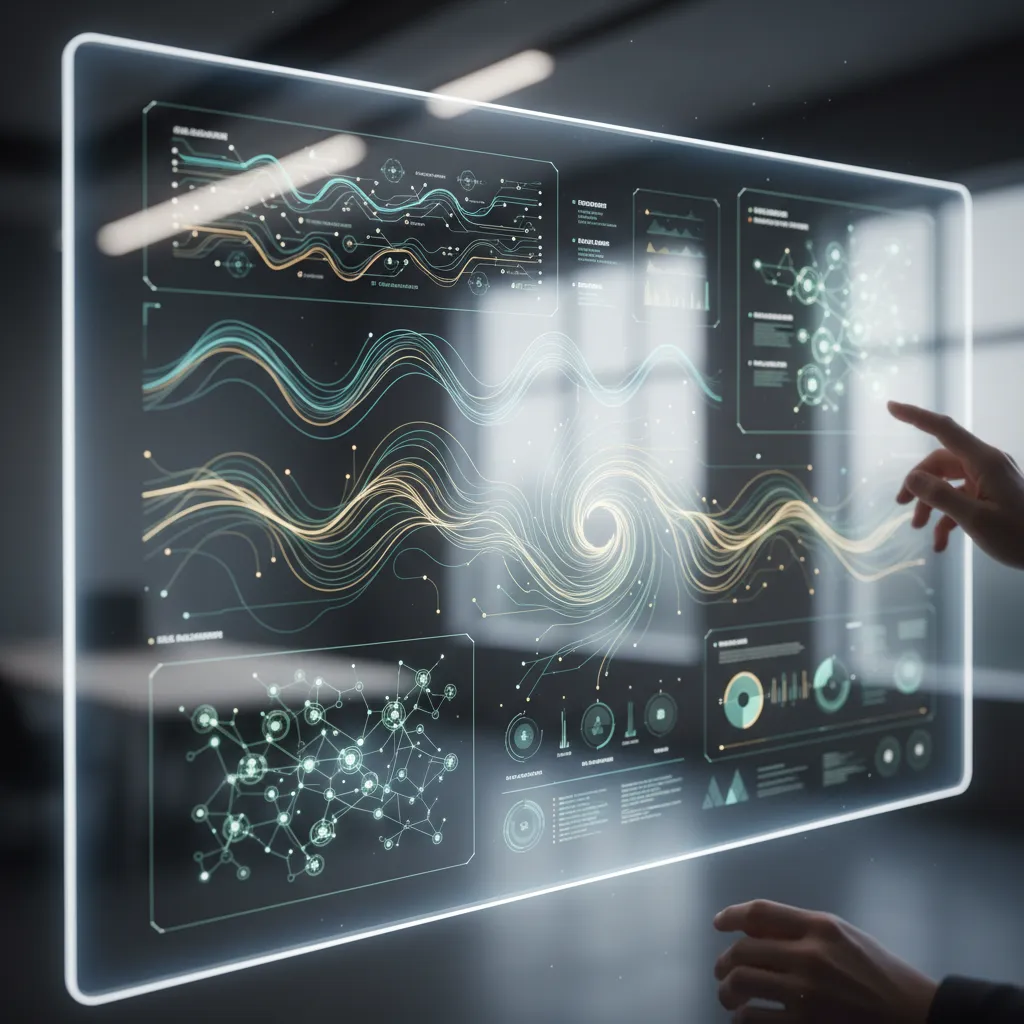 AI dashboard visualizing environmental, social, and governance data for risk analysis