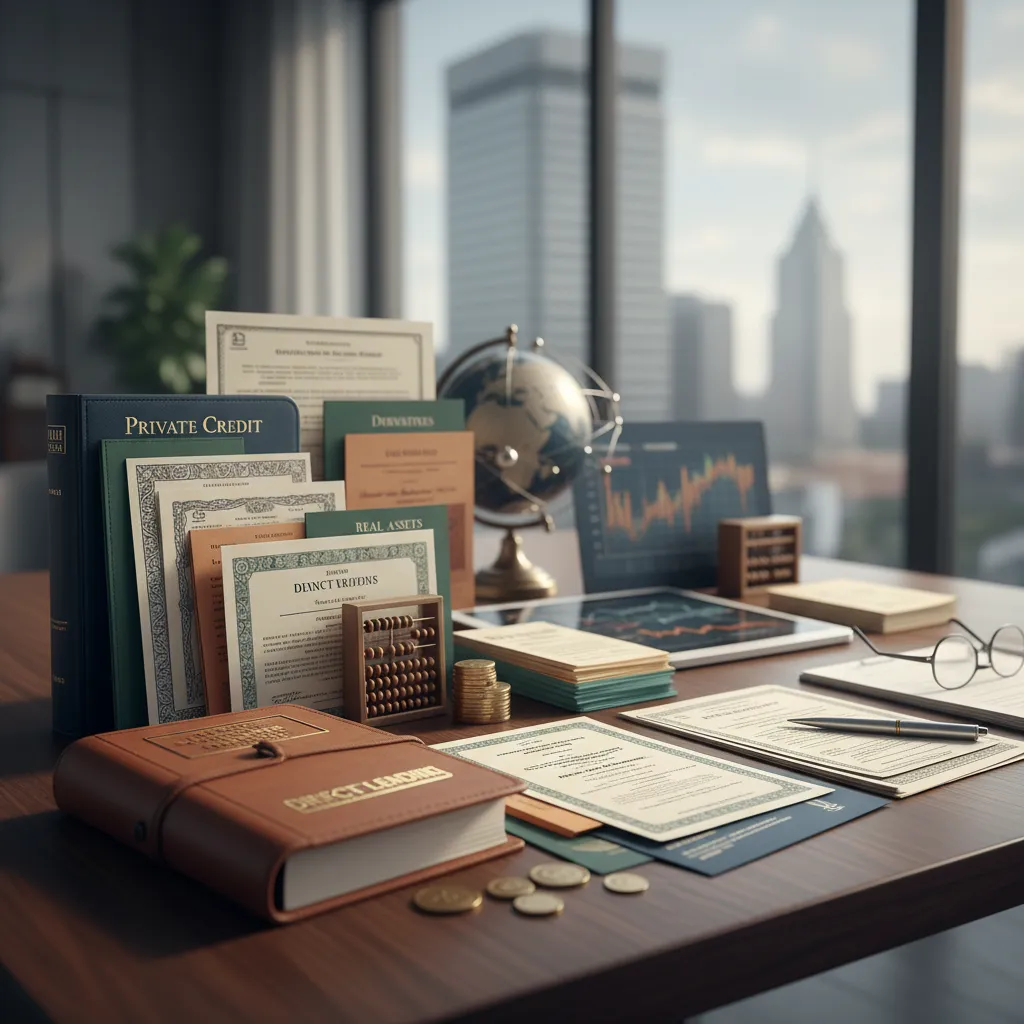 Diversified investment portfolio showing various fixed income and alternative credit assets, illustrating CLO benefits