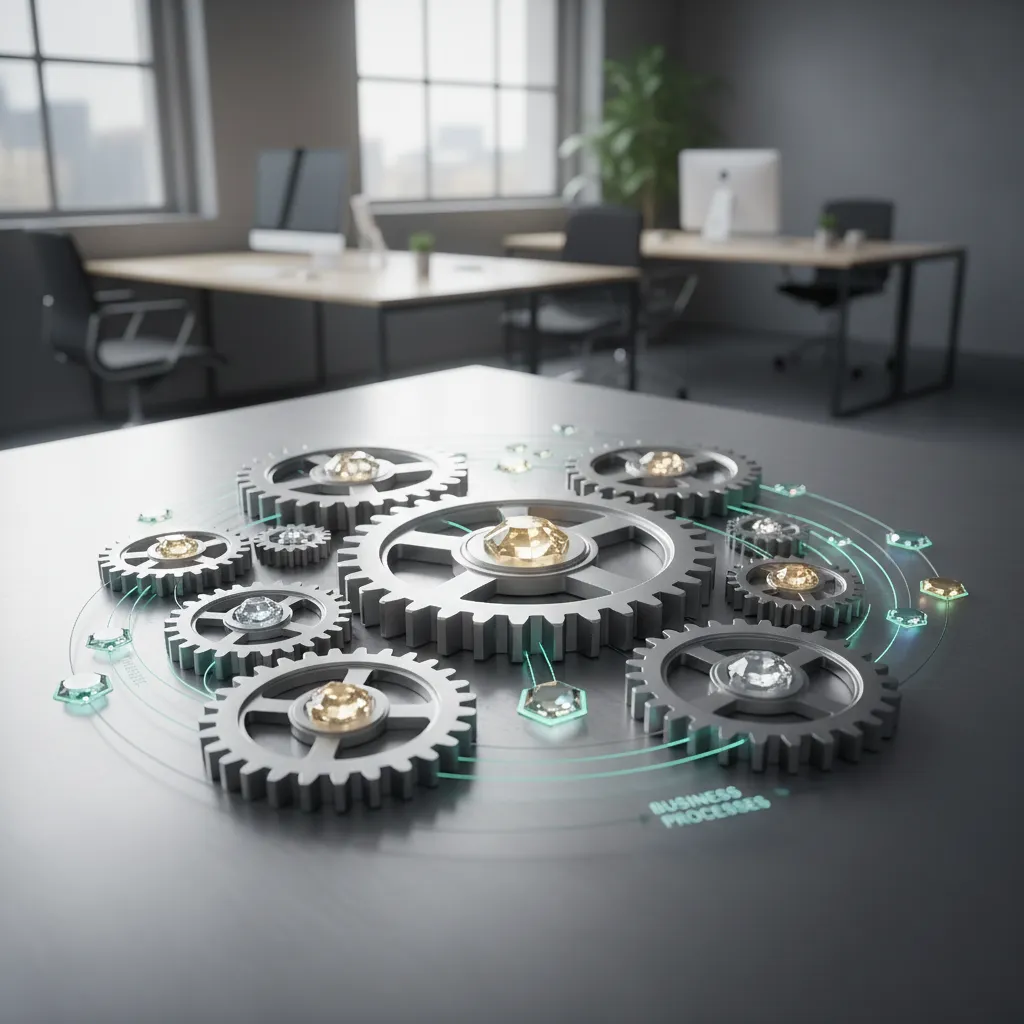 Conceptual image representing seamless integration of cloud security posture management with business workflows.