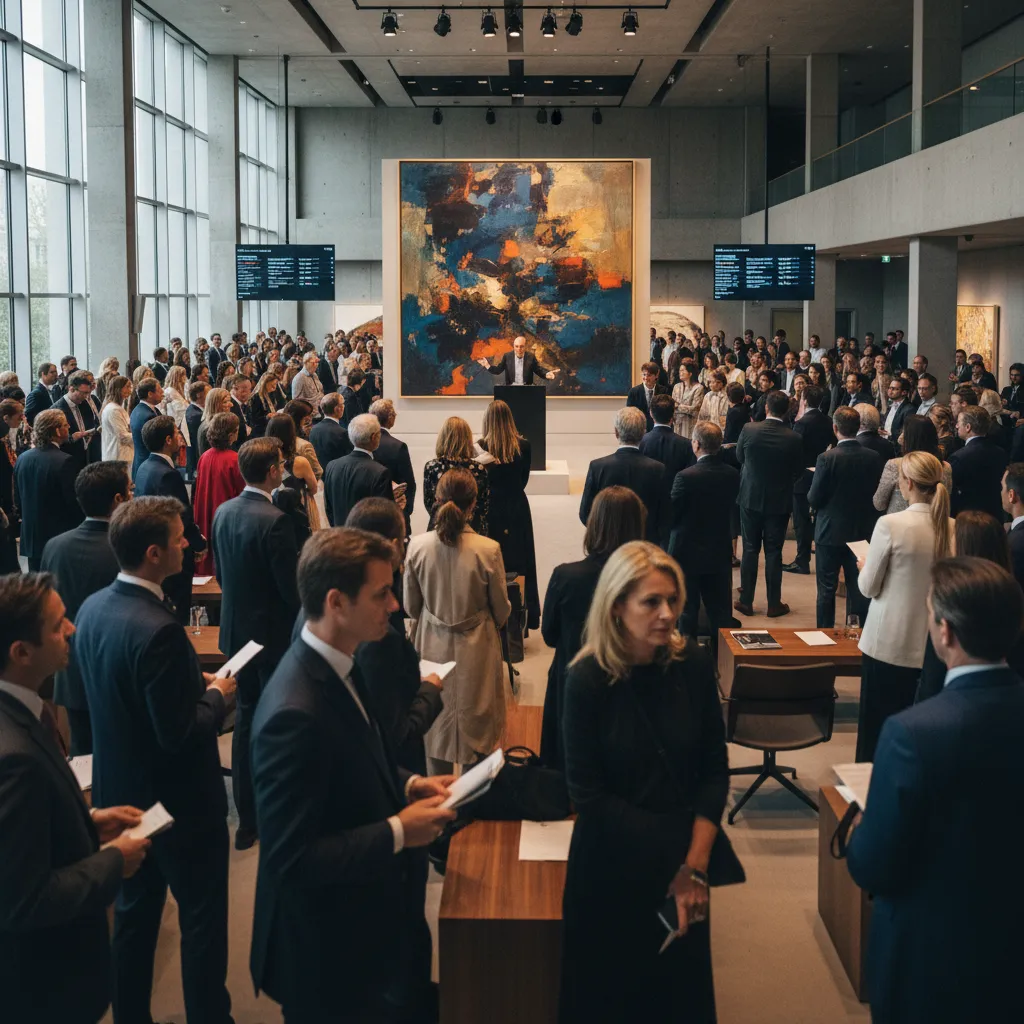 Global art market dynamics at a high-end auction for investors