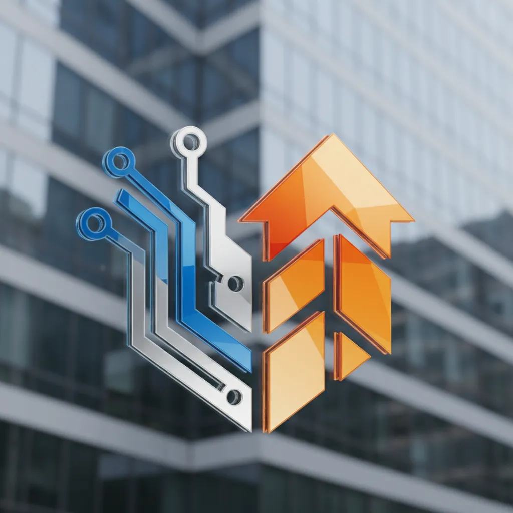 Visual representation of two companies merging after an M&A deal