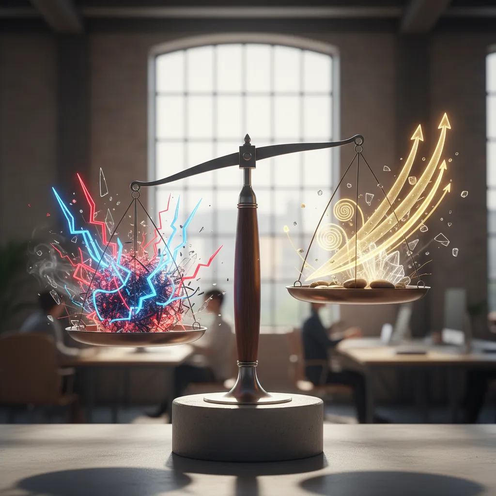 A conceptual image of a balanced scale, representing the risk and reward profile of structured notes investments.